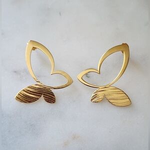 Elegant Stainless Steel  Butterfly Earrings